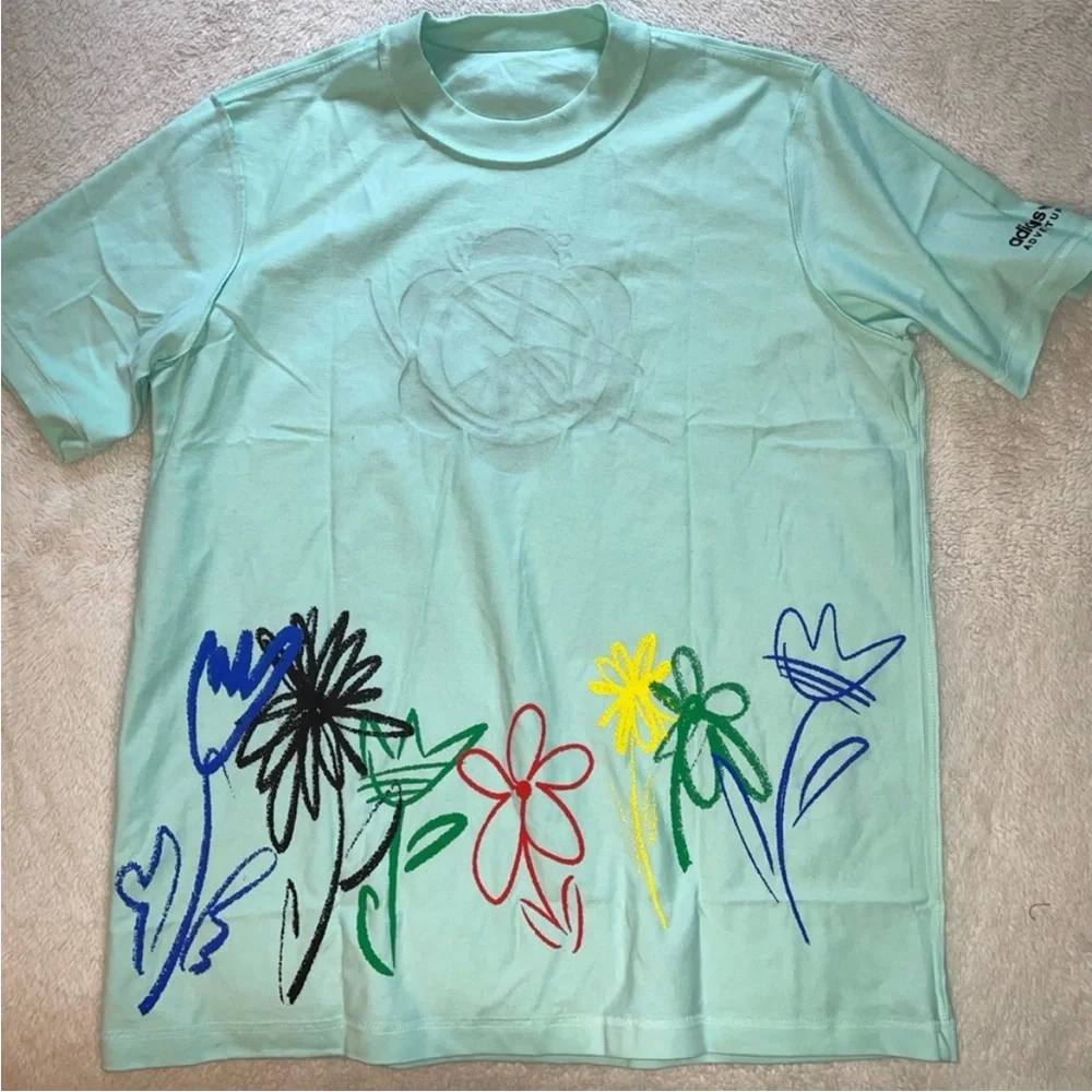 adidas x Sean Wotherspoon Superturf Reversible Tee in Clear Mint - Picture 3 of 7